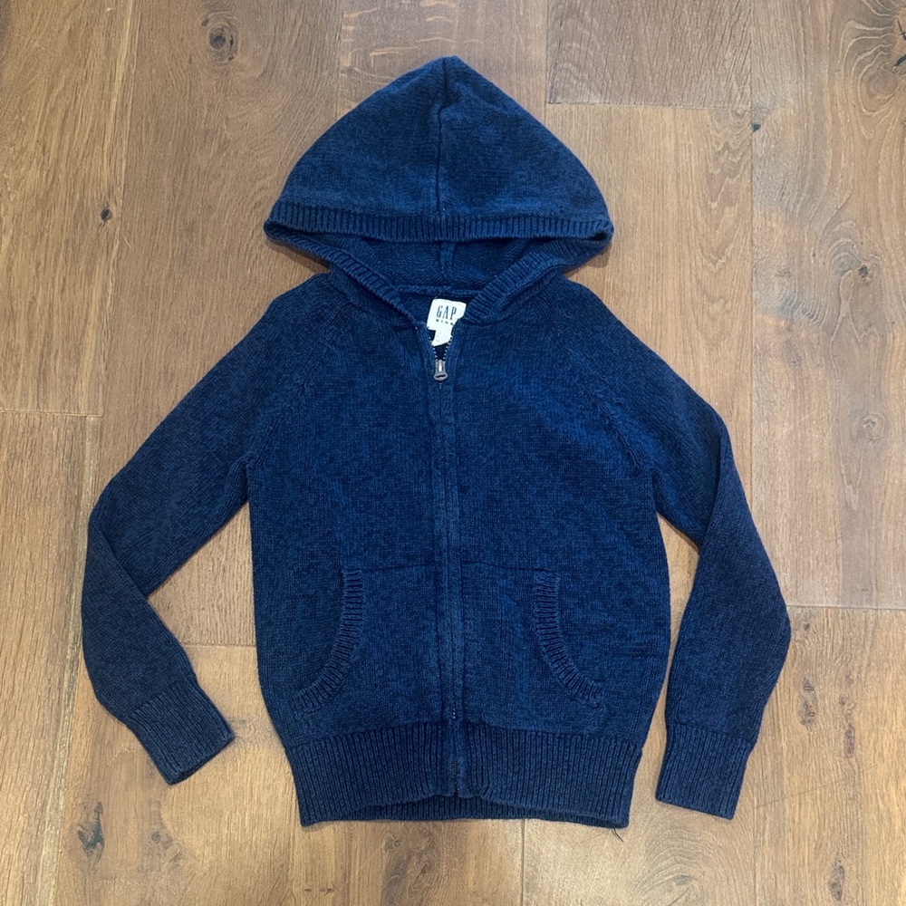 GAP Kids Dark Blue Zip-Up sweater Hoodie